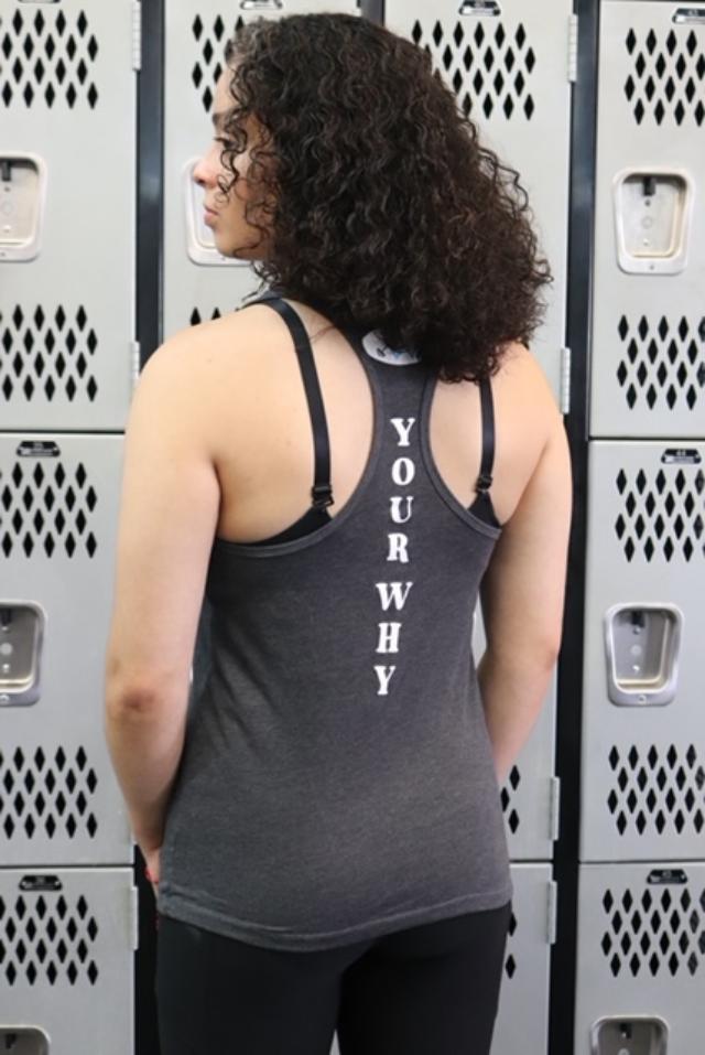 Fight For Your Why Women's Tank Dark Grey