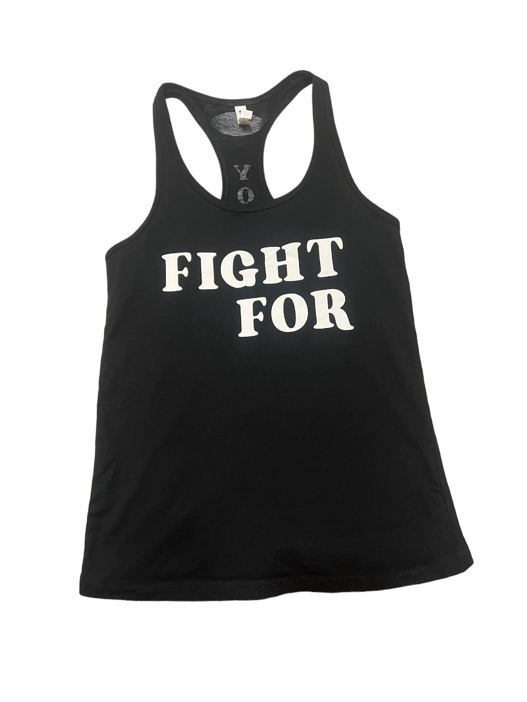 Fight For Your Why Women's Black Tank