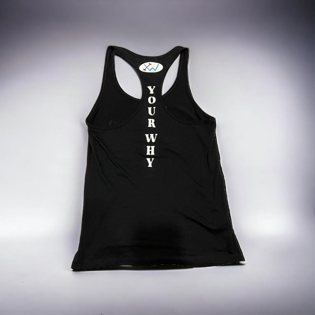 Fight For Your Why Women's Black Tank