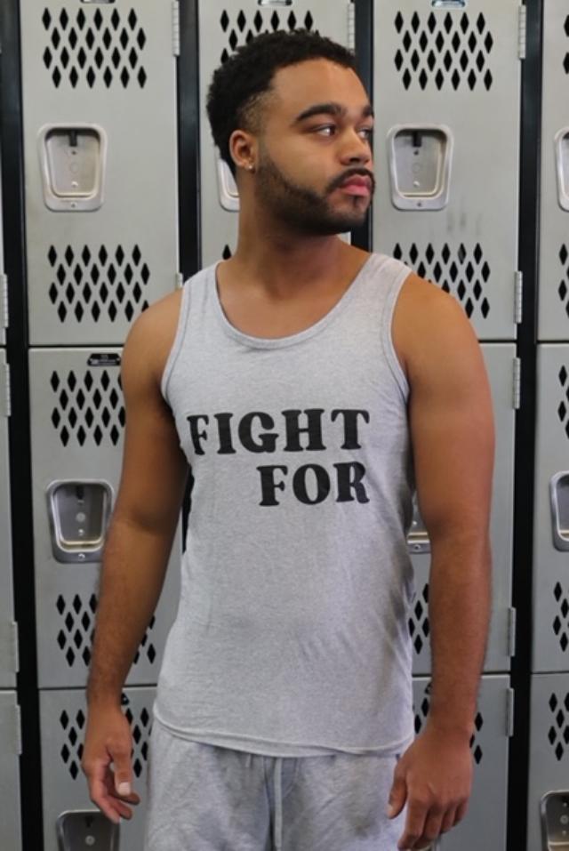 Fight For Your Why Mens Tank Grey